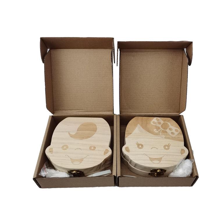 Children's Wooden Tooth & Lanugo Keepsake Box