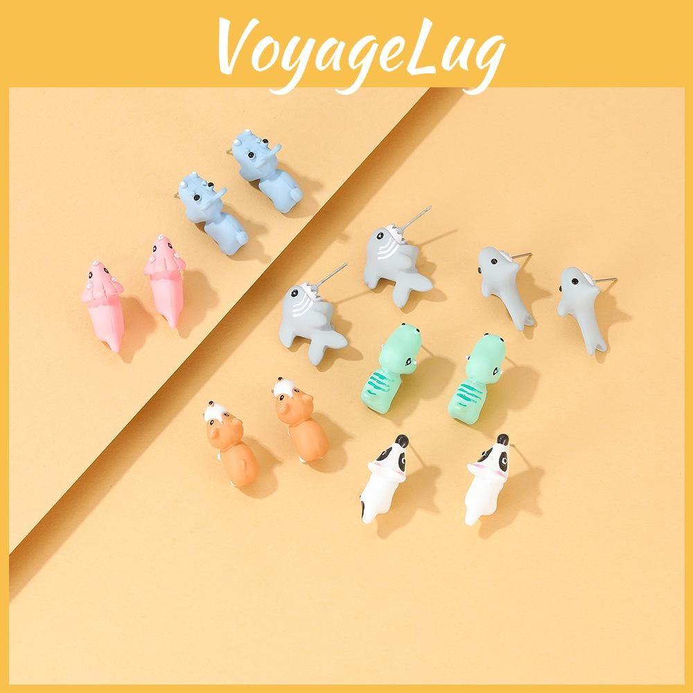 Alloy Earrings Animal Trendy Designs Featuring Dogs Sharks Dinos And More