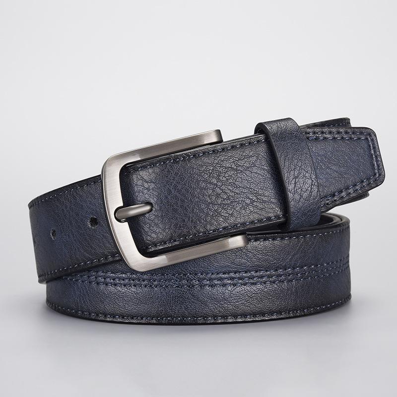 Men'S Belt Alloy Pin Buckle Belt Classic Casual Belt Men'S Belt