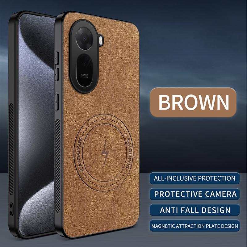 Per Xiaomi Redmi A7 Pro /Xiaomi Redmi A7Pro Custodia Semplice Elegante Aspirazione Magnetica Lusso Pelle PU Amichevole per la Pelle Cover Anti-caduta
