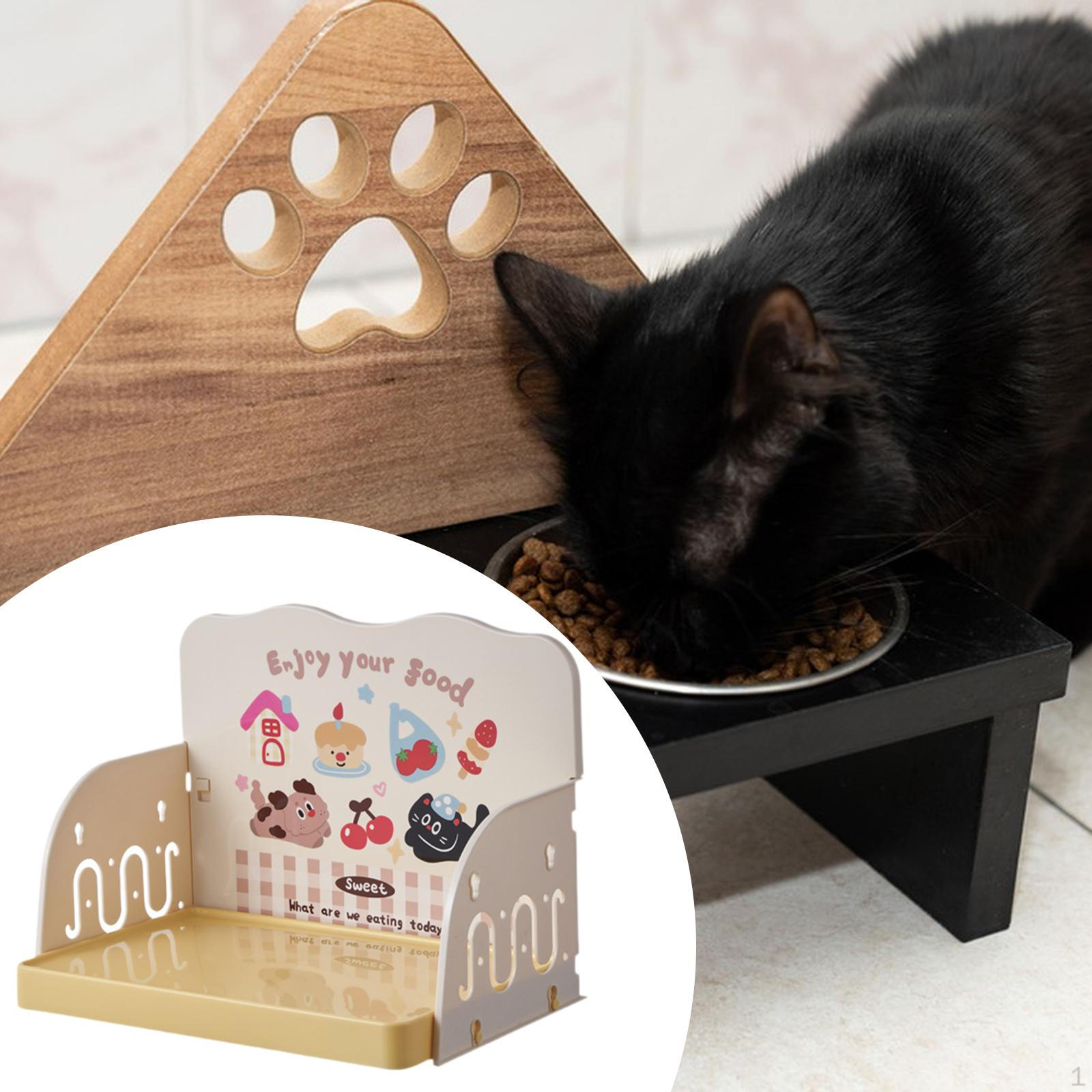 

Elevated Cat Feeding Table Pet Supplies Anti Slip Dog Water Dishes Station Prevent Spilling