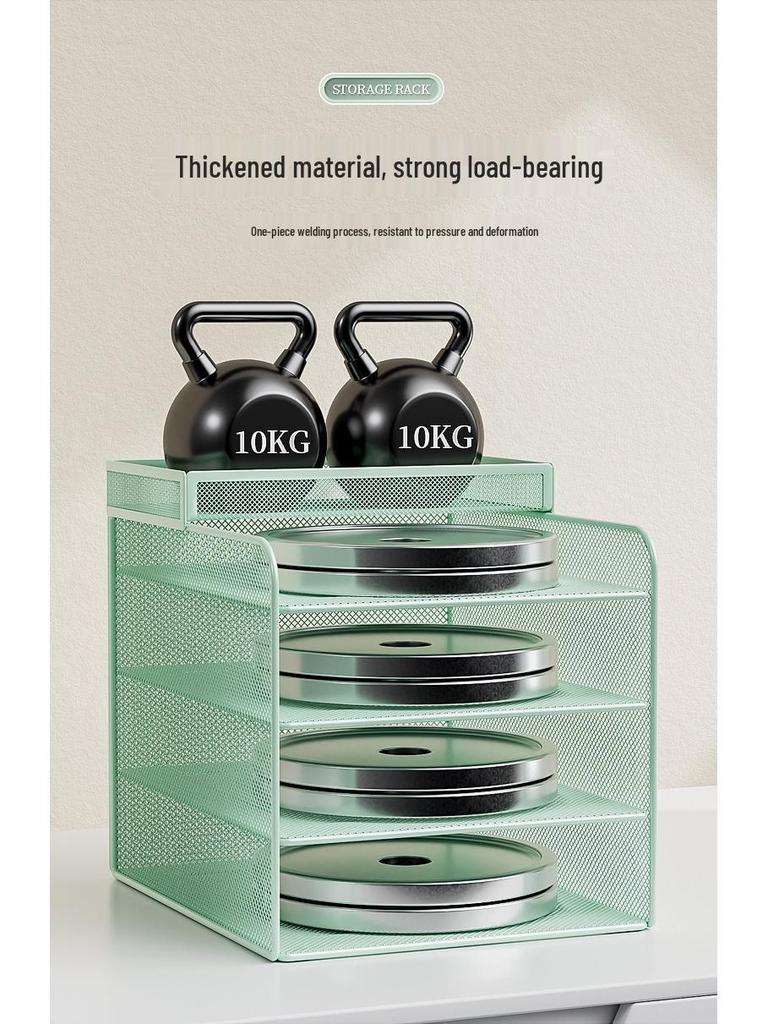 Large Capacity Metal Desktop File Organizer - A4 Paper Storage Rack & Office Desk Bookshelf