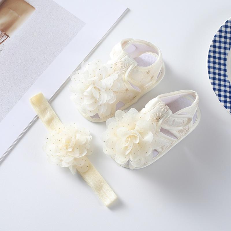 

Летние сандалии для маленьких девочек, детская обучающая прогулочная обувь с повязкой на голову 11