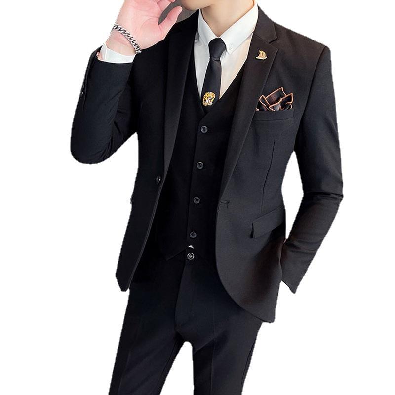

Весенне-осенний мужской костюм, мужской деловой повседневный мужской костюм, деловой костюм, свадебное платье, мужской костюм лучшего человека