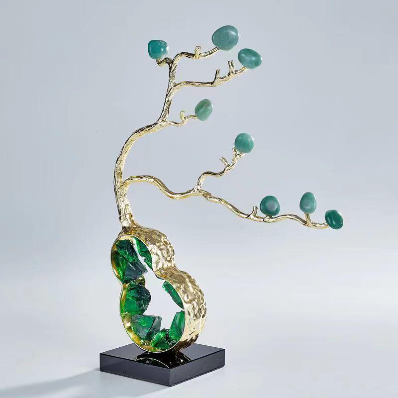 Elegante Ornamento a Zucca di Cristallo per Soggiorno, Ingresso, Mobile da Vino o TV - Decorazione Lussuosa e Regalo Perfetto per l'Inaugurazione della Casa