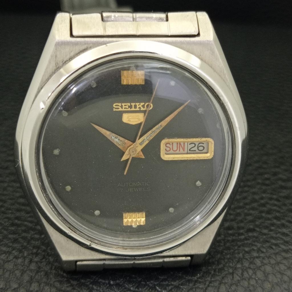GENUINE VINTAGE SEIKO 5 AUTOMATIC JAPAN 7009A MENS ORIGINAL DIAL WATCH A702431-5 R124-a702431