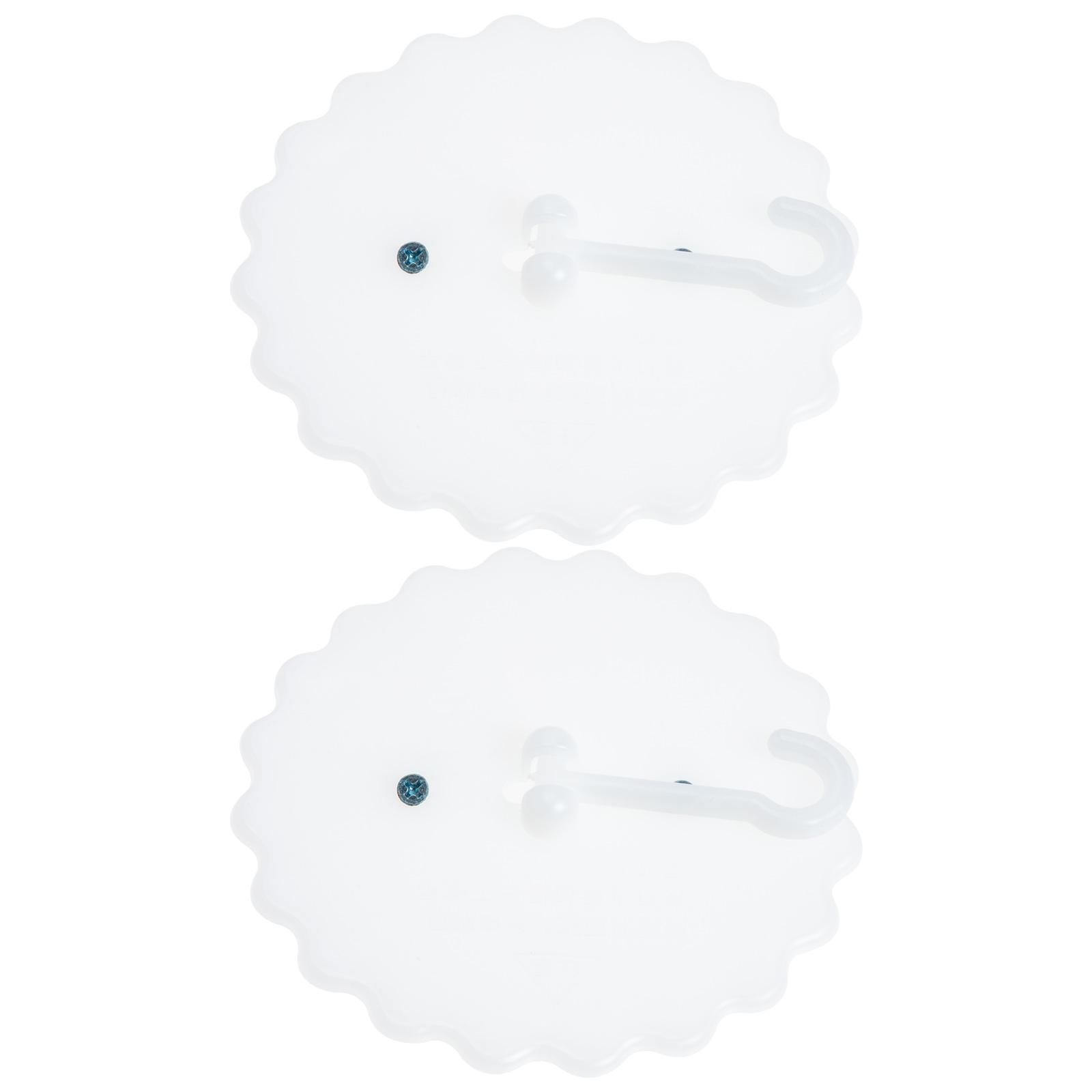 

2 комплекта потолочных крючков для москитной сетки, держатель для младенцев, присоска, принадлежности для подвешивания детской кроватки для опорных крючков 12x12cm белый