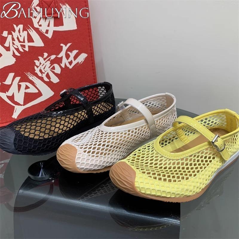 Fashion Women Mesh Casual Sneakers Sport Shoes Woman Flat Sandals 2025 Trend Summer Marie Janes Shoes Comfort Loafers Shallow Sandalias