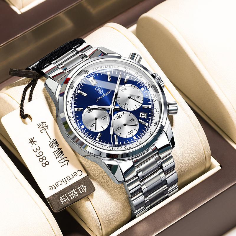 Men S Watch Multifunctional Luminous Quartz Watch
