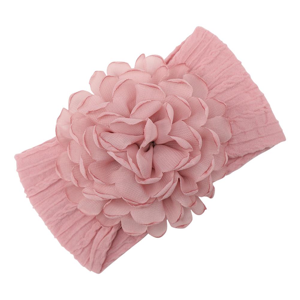 Chiffon Flower Nylon Baby Headbands Children's Hair Bands Infant Soft High Elastic Headdress Solid Boys Girls Hair Accessories