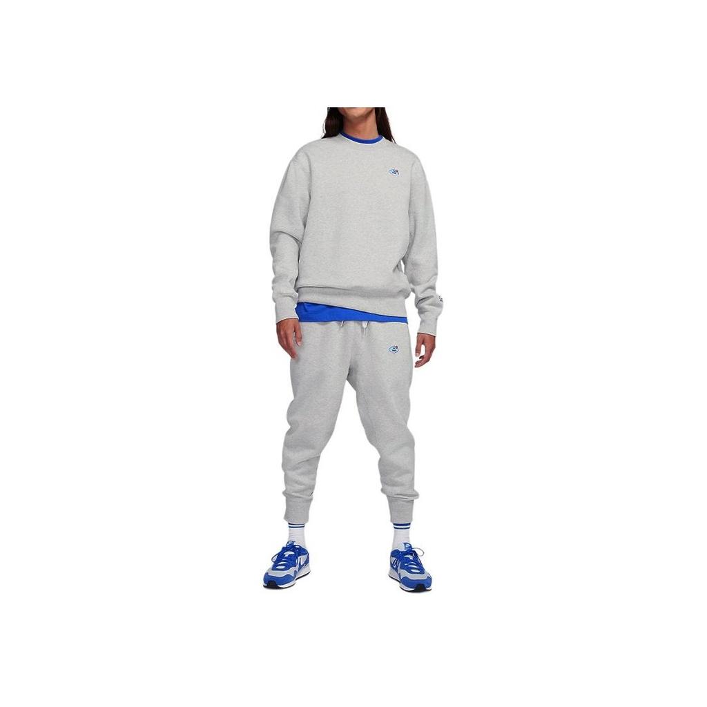 Nike Sportswear Airmoji Tapered Fleece Joggers Men Bottoms Heather-Grey CZ2355-050