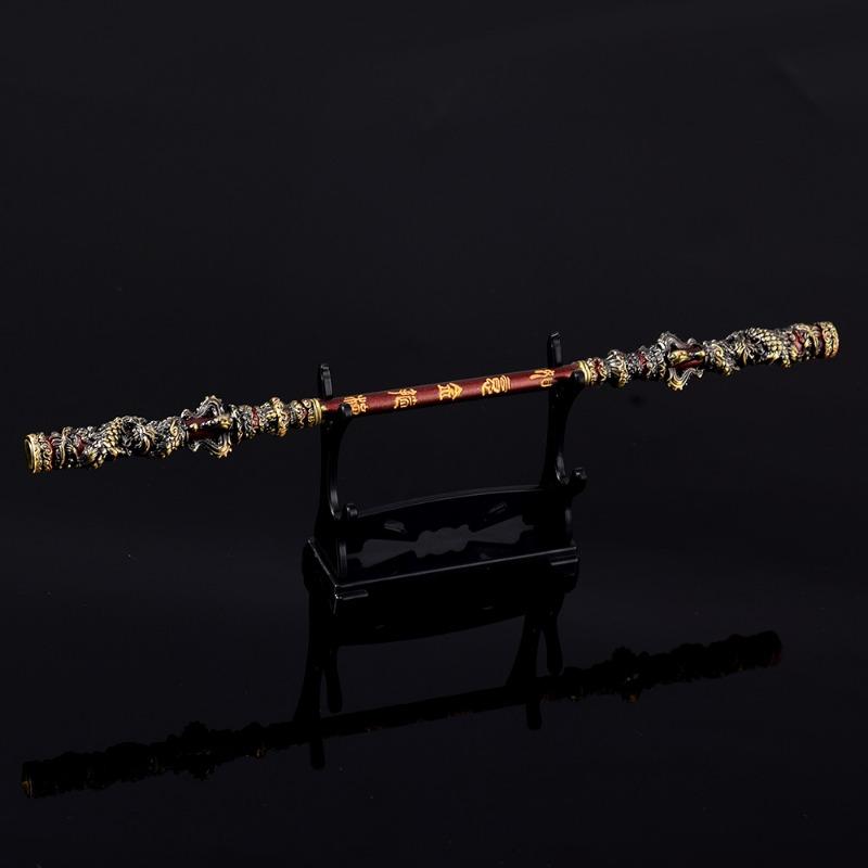 22cm Golden Cudgel Black Myth: WuKong Game Peripherals Monkey King Sun Wukong Weapon All Metal Model Ornament Toys Gift for Boy