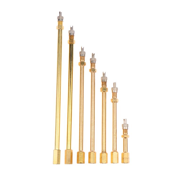 1 szt. Samochód Auto Ciężarówka Mosiężny Kapturek Zaworu Opony Koła Przedłużka Trzpienia Opony Przedłużacz Zawory Dętkowe Akcesorium Samochodowe