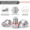 M14 X 1.5 Magnetic Oil Drain Plug, Stainless Steel Oil Drain Plug with Copper Crush Washer Replacement for Ford, GM, Hyundai, KIA and Accord, CRV,