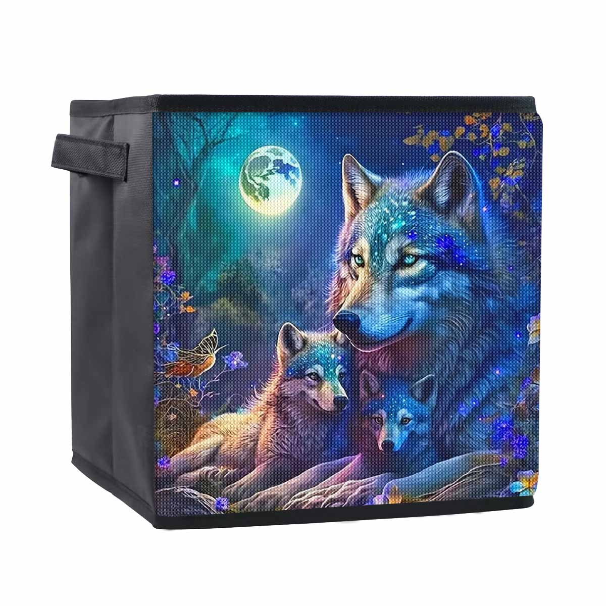 

Full Moon Night 5D Diamond Painting Storage Basket Full Round Drill Mosaic Diamond Embroidery Cross Stitch Kits Home Decor Home Decor 25cmx25cm
