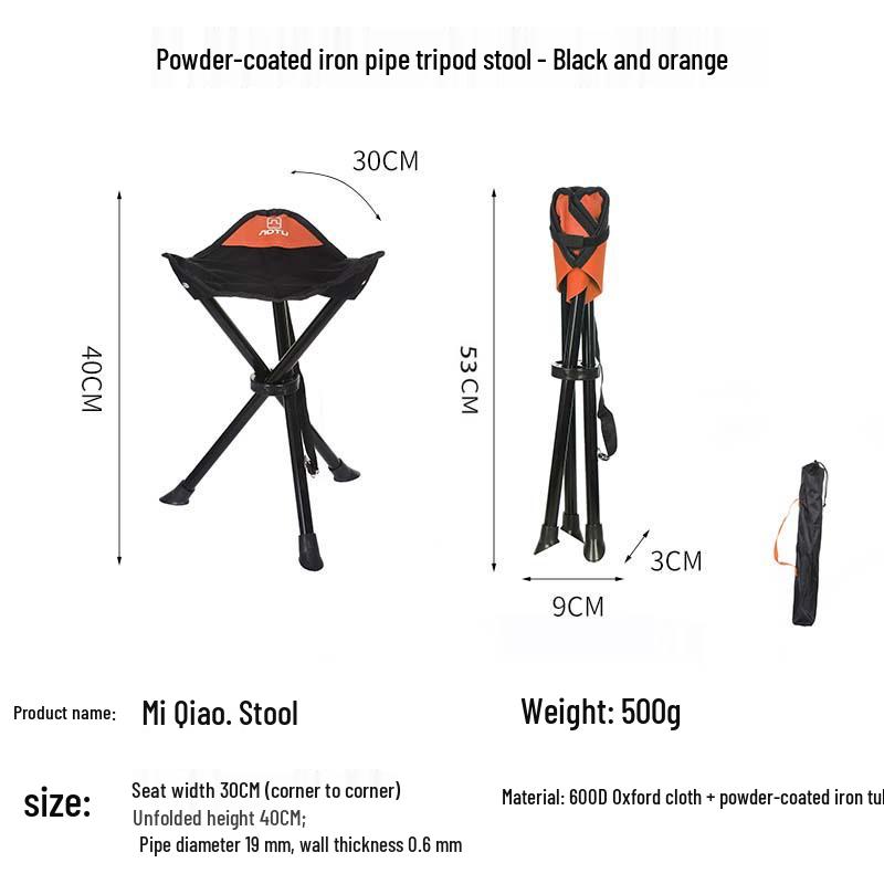 Portable Ultra-Light Camping Chair: Outdoor Folding Stool for Art, Fishing, and Travel