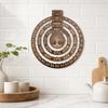 Circular Disc Rotating Calendar 12.01X10.83in Wall Hanging Calendar  Living Room Decor