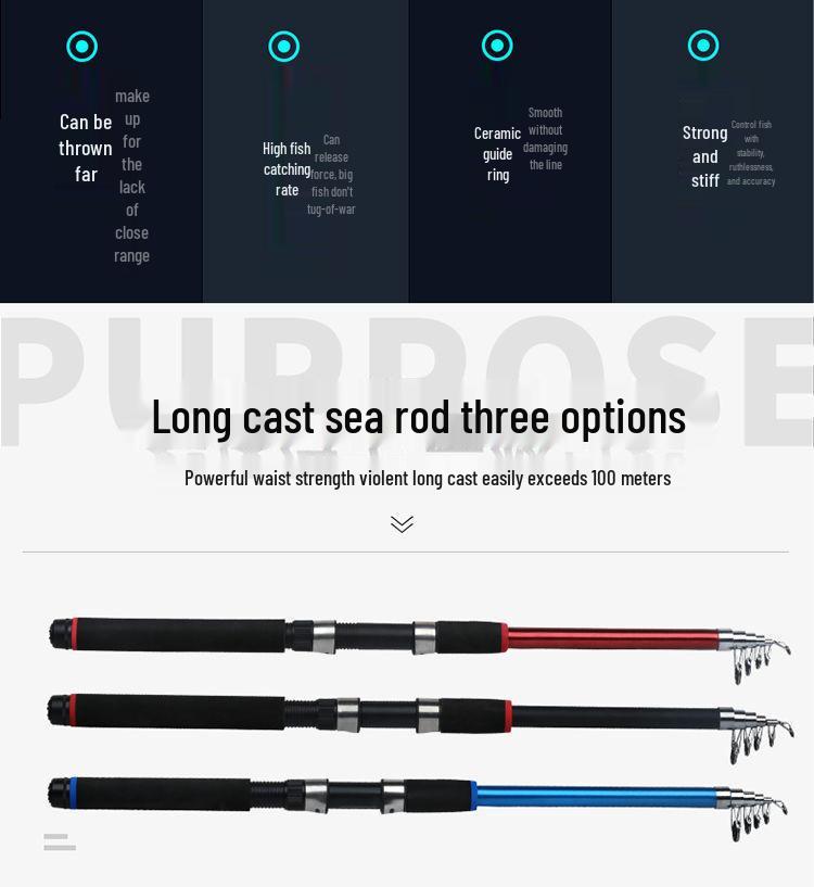 Komplettes Meeresangelruten-Set: Spinn-, Casting- und Weitwurf-Ruten mit Zubehör