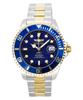 Pro Diver Two Tone Stainless Steel Blue Dial Automatic Diver's 34042 200M Men's Watch