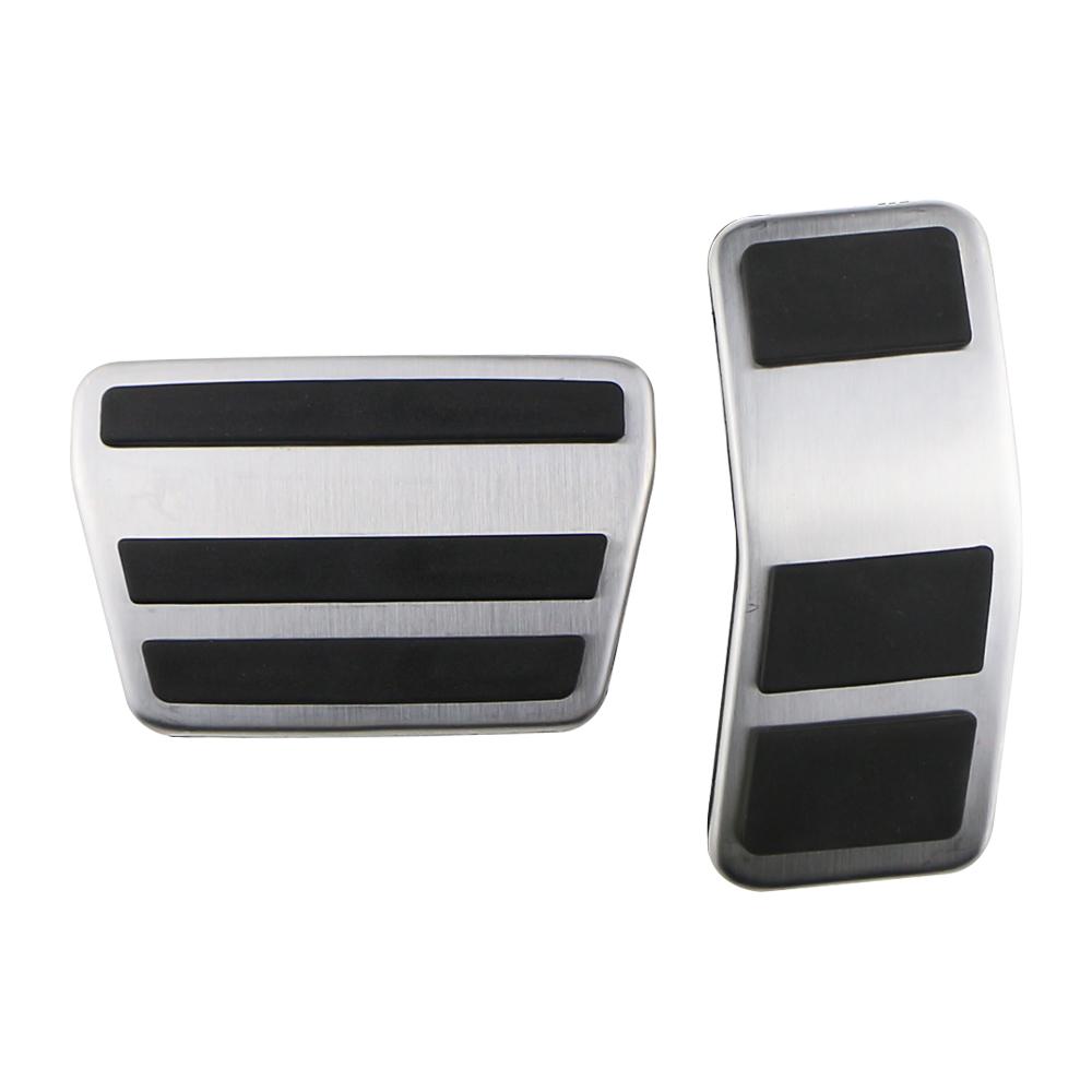 Edelstahl-Autopedale für Ford Fiesta Mk7 2007 2008 2009 2010 2011 2012 Gas-Kraftstoff-Bremskupplungspedal-Abdeckungspad