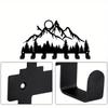 Metal Forest Key Hook 9.84 Inch Wall Mounted Key Holder for Keys Coats Hats Artwork Office Kitchen Bathroom Wall Decor