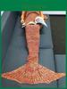 Mermaid Tail Knit Blanket With Lightweight Acrylic For Gift And Relaxation Use