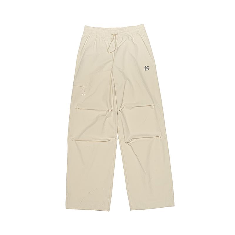 MLB Casual Pants Unisex New York Yankees / Light Sand Brown Thin Straight Fit Pants 3AWPB0254-/