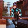 Adult Kids Demon Slayer Corps Kimetsu No Yaiba Kisatsutai Kamado Tanjirou Uniform Agatsuma Zenitsu Cosplay Costume Anime Cloak