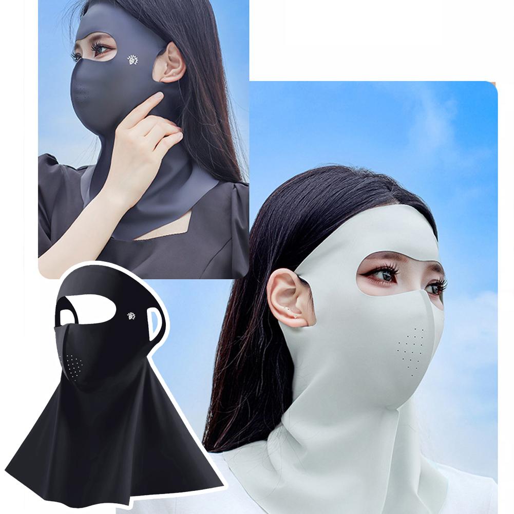 Full Face Sun Protection Mask - Breathable UV Sunscreen For Men Seamless Cover Neck Forehead Ou V7Q7
