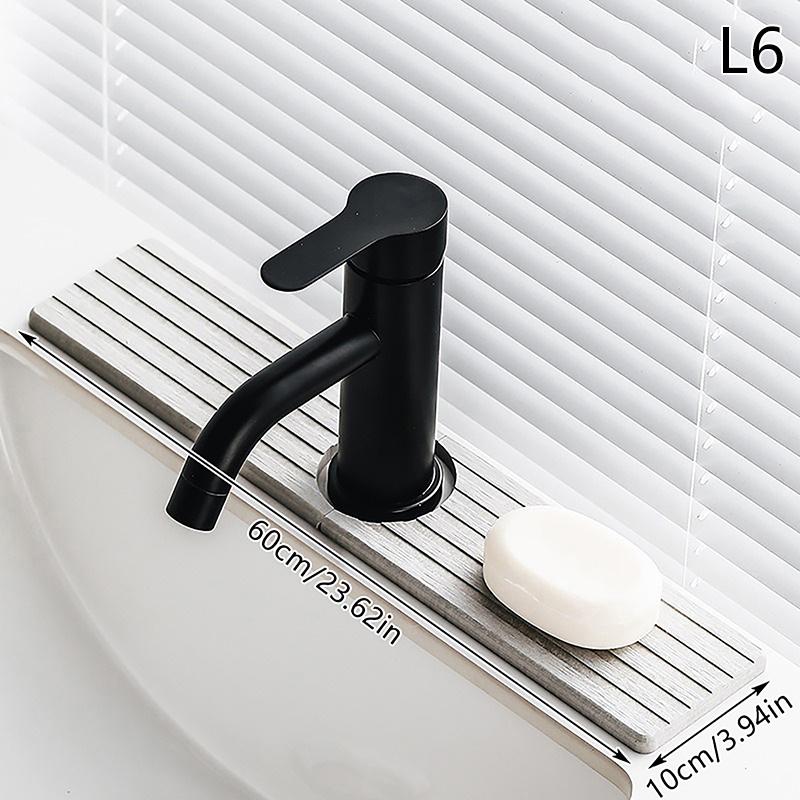 1 Pc Diatom Mud Water-absorbing Quick-drying Hard Mat Faucet Mat For Kitchen Sink Splash Guard Kitchen Bathroom Sink