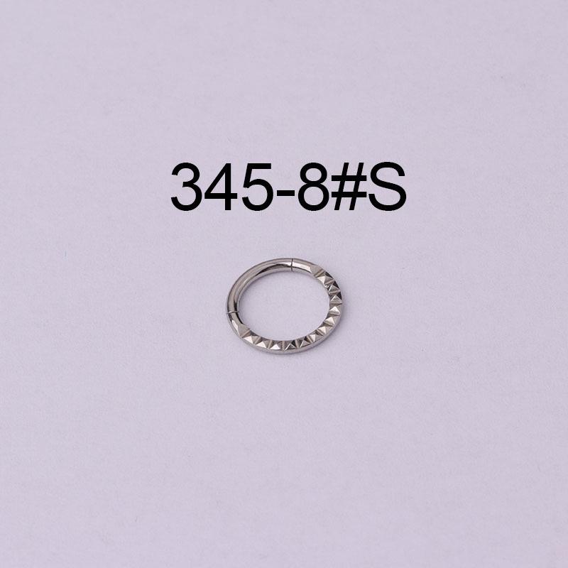 Versatile 316 Stainless Steel Triangle Pattern Closure Septum or Piercing Earrings