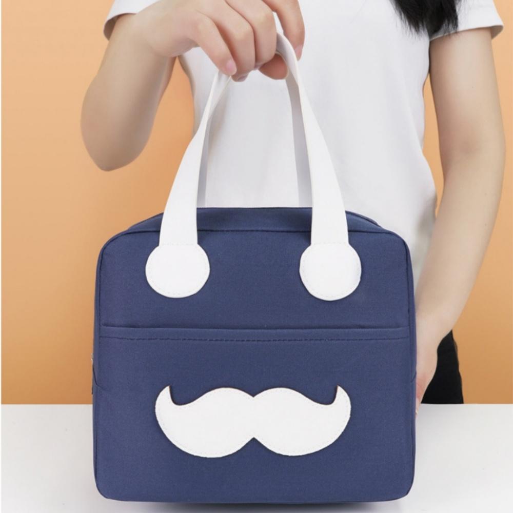 Insulated Lunch Box Large Capacity Bento Pouch Portable Handbag Modern Student Lunch Bag For Picnic Students Travel