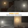 Stepless Dimming Night Light with Motion Sensor - Adjustable Pure & Warm White