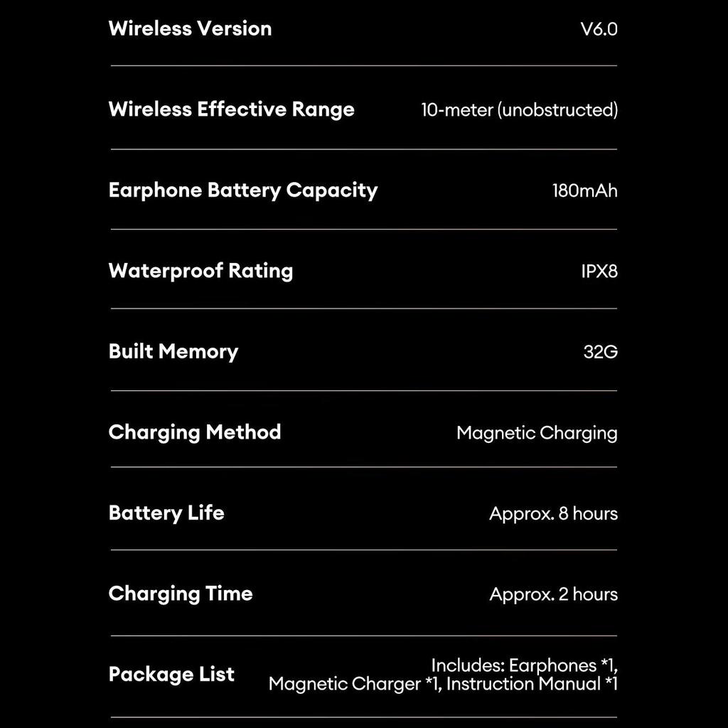 Original Lenovo S106 Knochenschall-Kopfhörer Bluetooth 6.0 IPX8 Wasserdichte Kopfhörer 32GB MP3 HIFI Ohrhörer Mit Mikrofon Zum Schwimmen