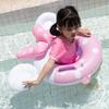 Pink Bow 3D Baby Inflatable Swim Ring with Handle and Seat