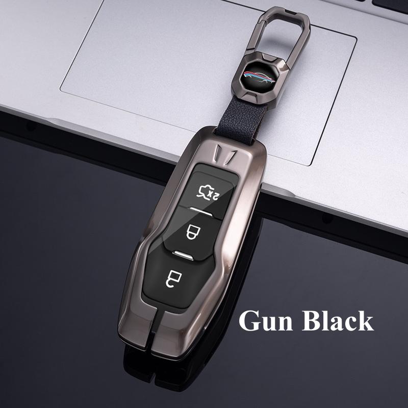 Metall Auto Fernbedienung Schlüsselanhänger Hülle Abdeckung Case Schlüsselanhänger für Ford F-150 Mondeo Galaxy S-Max Explorer Ranger 2015 2016 2017 2018