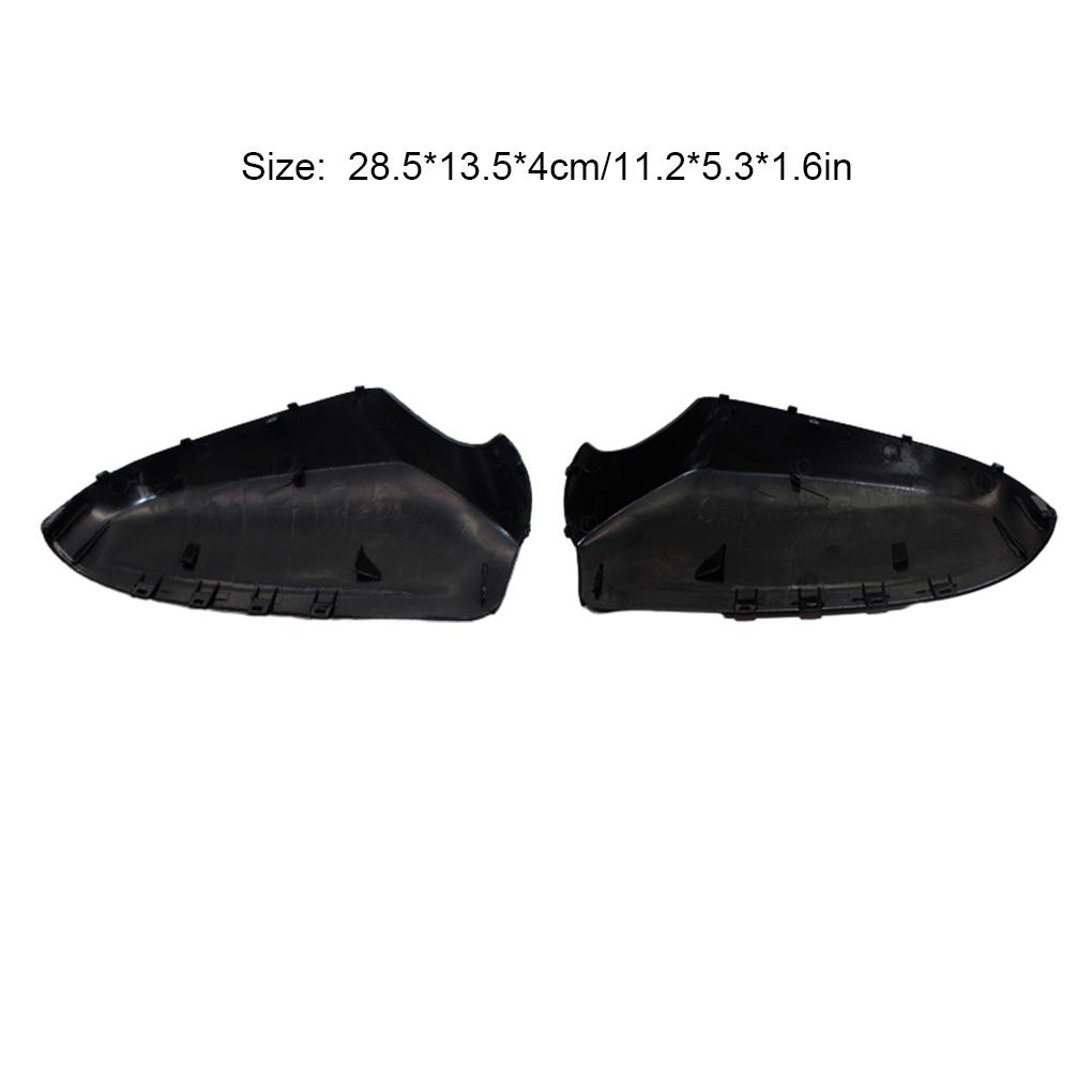 2 Stück ABS Auto Seitenspiegelgehäuse Außenspiegelabdeckung Wetterfest Modisches Aussehen Nicht Leicht