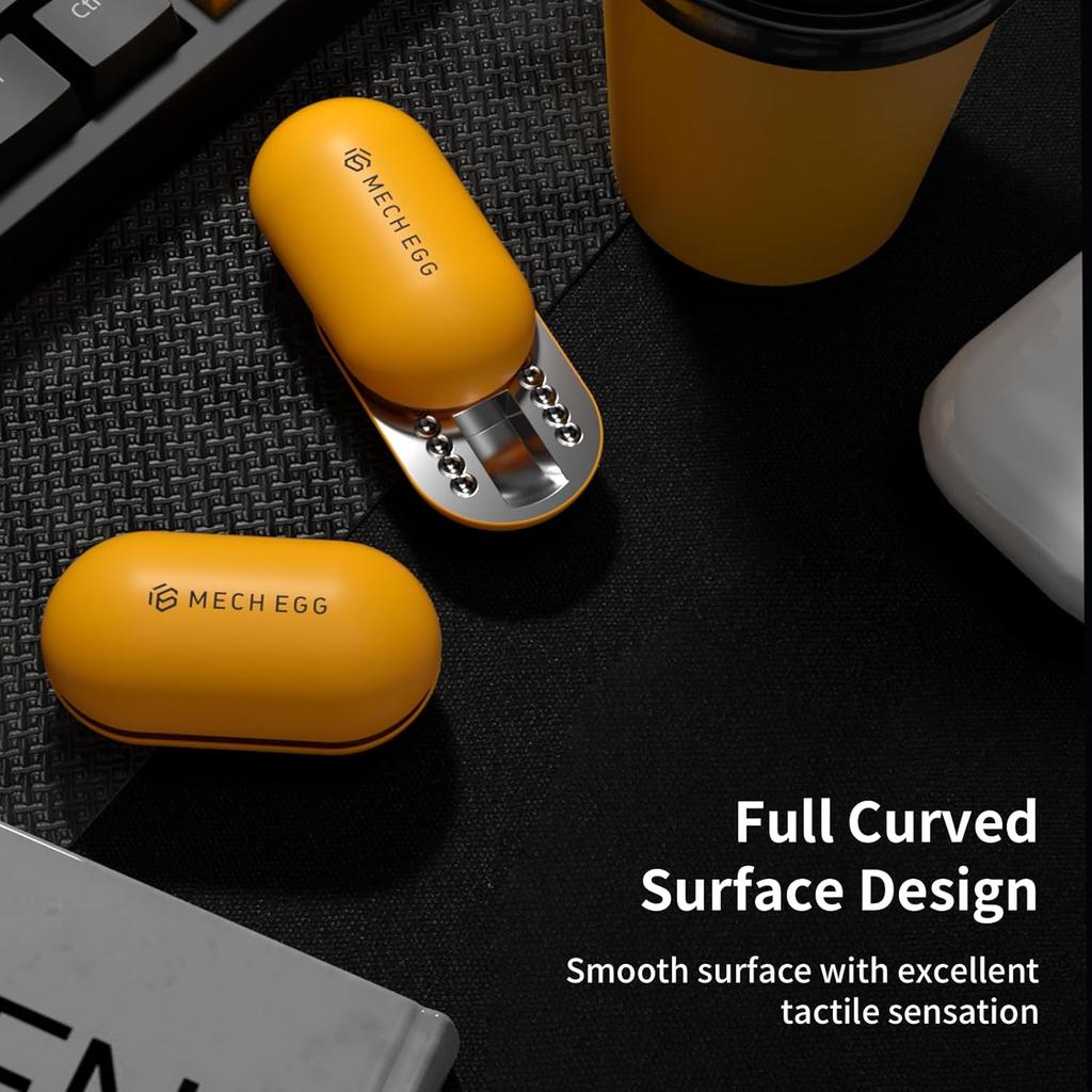 Fidget Mech Uovo Slider da Dito Fidget EDC Uovo Sensoriale Metallo Ufficio Giocattoli Fidget per Giocattoli da Scrivania Esecutiva Adulti Alleviare lo Stress ADHD/Autismo