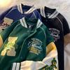 Men's Trendy Embroidered Baseball Jacket - Spring/Autumn Casual Loose-Fit Street Style