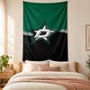Tapestry Dallas Stars vysoká kvalita pro zdobení stěn obývacího pokoje, ložnice, koleje ideální jako nástěnné umění do ložnice nebo sváteční dárek