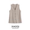 Fashion Style 2024 Summer New Arrival Women's Clothing Stylish All Match Minimalism Lightweight V-neck Suit Vest 6064889