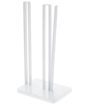 Yamazaki Tower Küchenpapierhalter, Einhand-Abriss, Weiß, ca.. B15.5 x T11.5 x H31cm, Passend für große Rollen, 3261