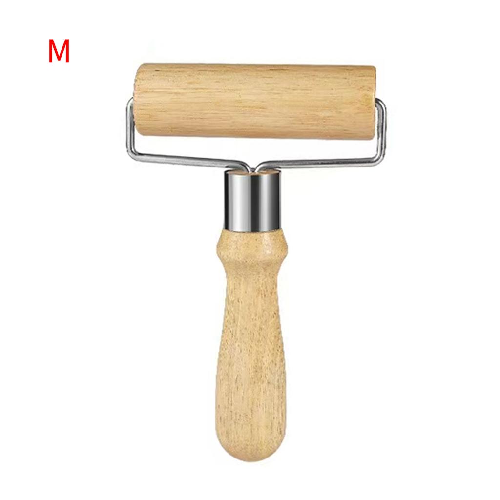 1PC Dough Baking Roller for Pizza Baking; Small Wooden Rolling Pin; Non-stick; Household Kitchen Utensil.