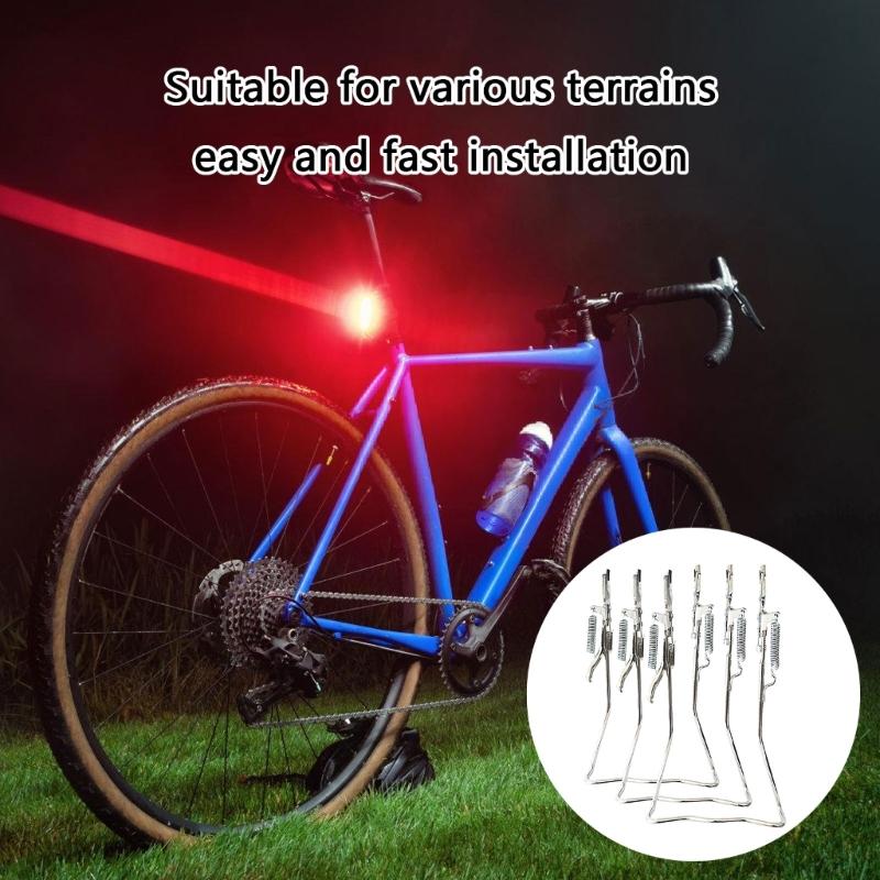 Bicycles Double Kickstand Bike Rear Mount Stand Foot Stand for Road Bicycles, Double Stand Bike Kickstand Parking Rack