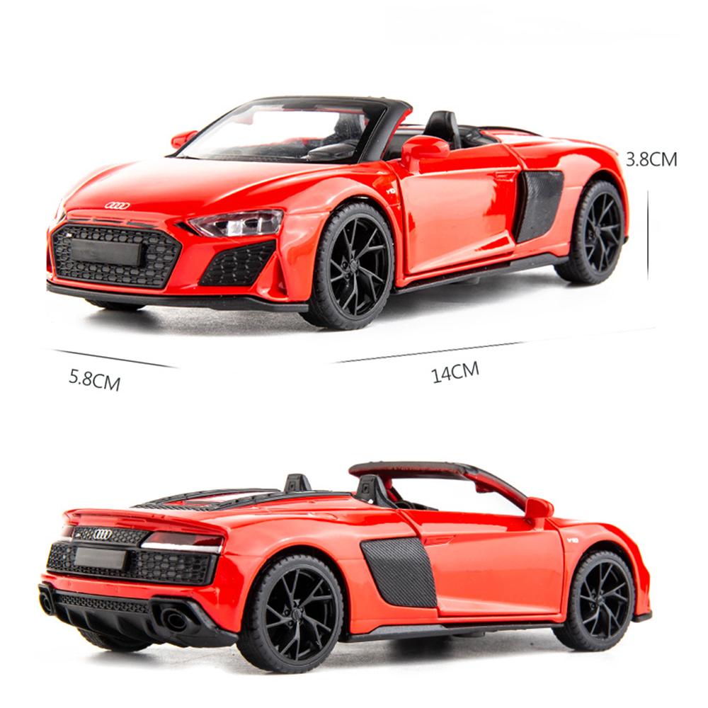 1/32 Scale R8 Spyder 2020 Model Car Diecast Toy Vehicle Collection Gift