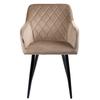 TORE velvet gray half stool, bar stool, 65