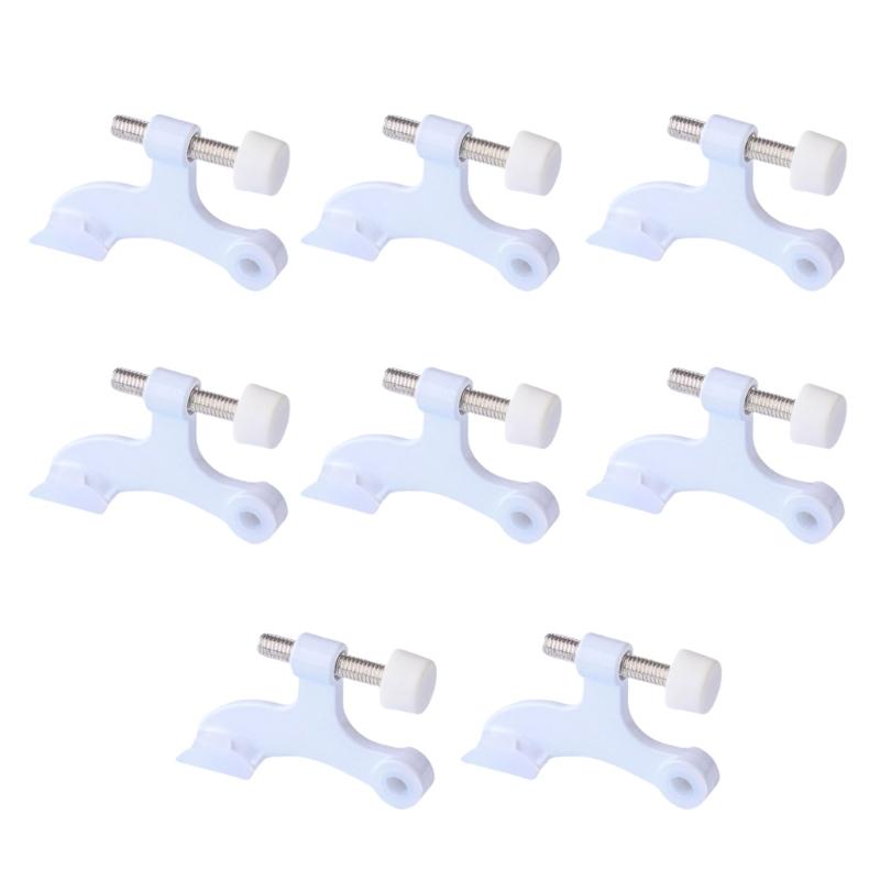 Heavy Duty White Colored Door Top Hinges easy installs US Type Door Stoppers Luxurious White Door Hinges For Various Door