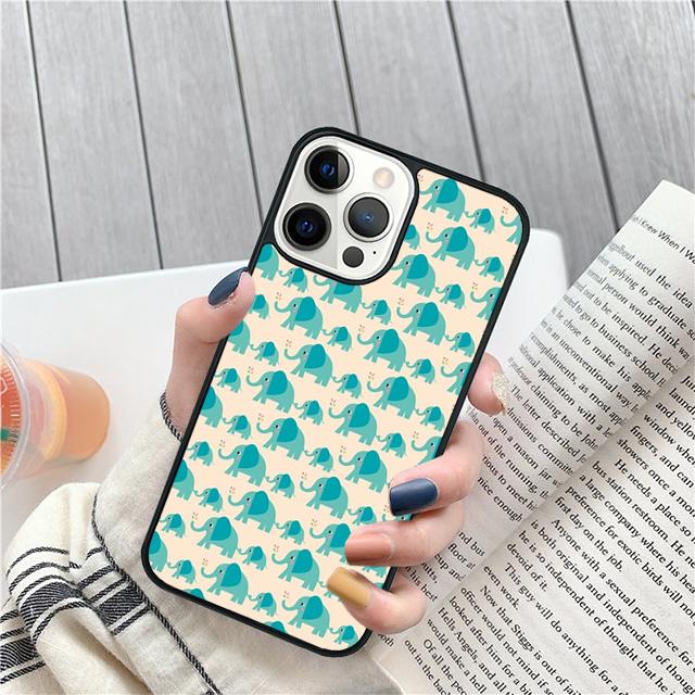 Indian Baby Elephants Coque Shell For iPhone 17 Air 15 16 14 13 12 Pro Max 11 Pro Max Plus Phone Case Cover