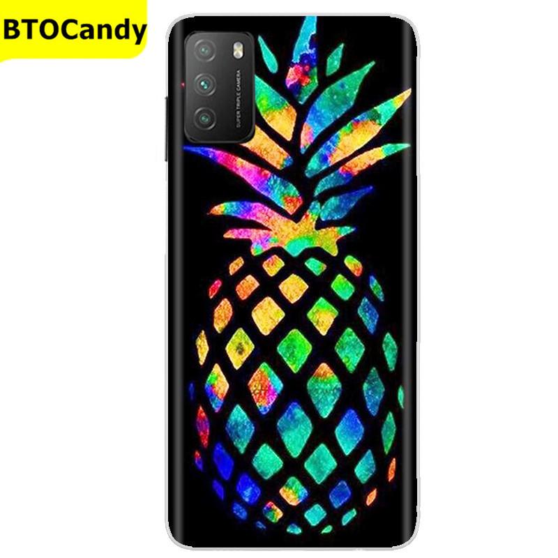 Für POCO M3 Hülle, Weiche Silikon-Rückseite, Telefonhülle für Xiaomi Poco M3 Pro 5G, Rückseitige Abdeckung, Weiche TPU Coque für POCO M 3 M3 Silikonhülle