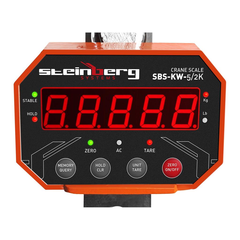 Hanging Scale, 5 Ton – Hook Scale With Remote Control For Industry, Led